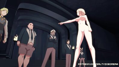 Мультфильм для взрослых: сисястая аниме-героиня выбрала огромный хуй для утех